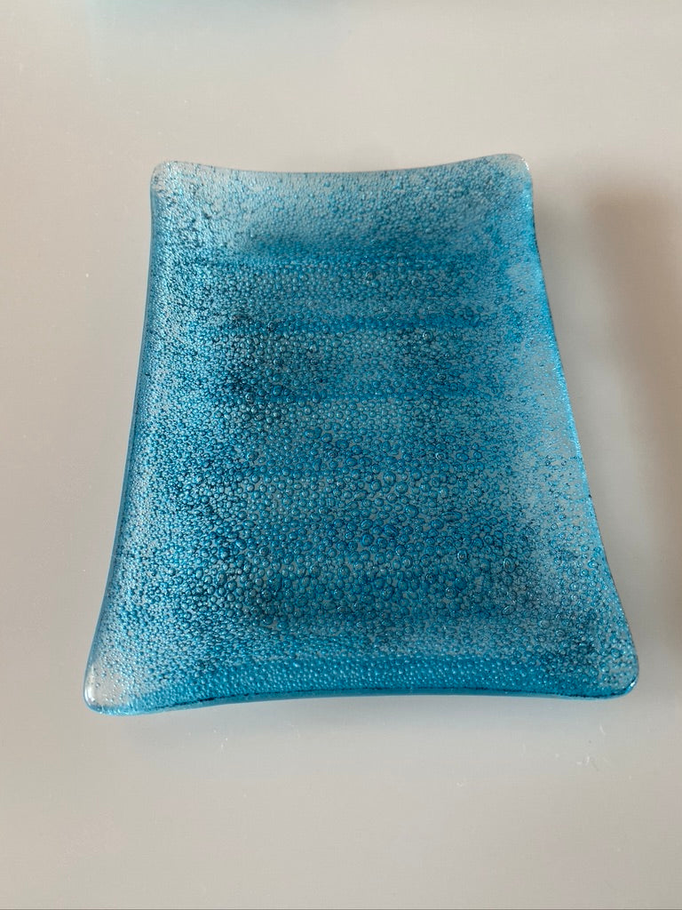 Bubble Soap Dish Fused Glass