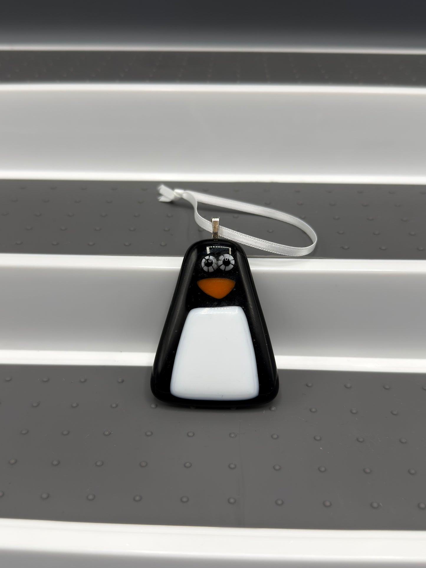 Penguin Fused Glass