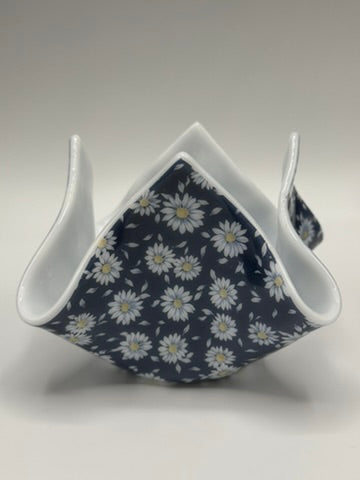 Daisy Tealight Holder Fused Glass