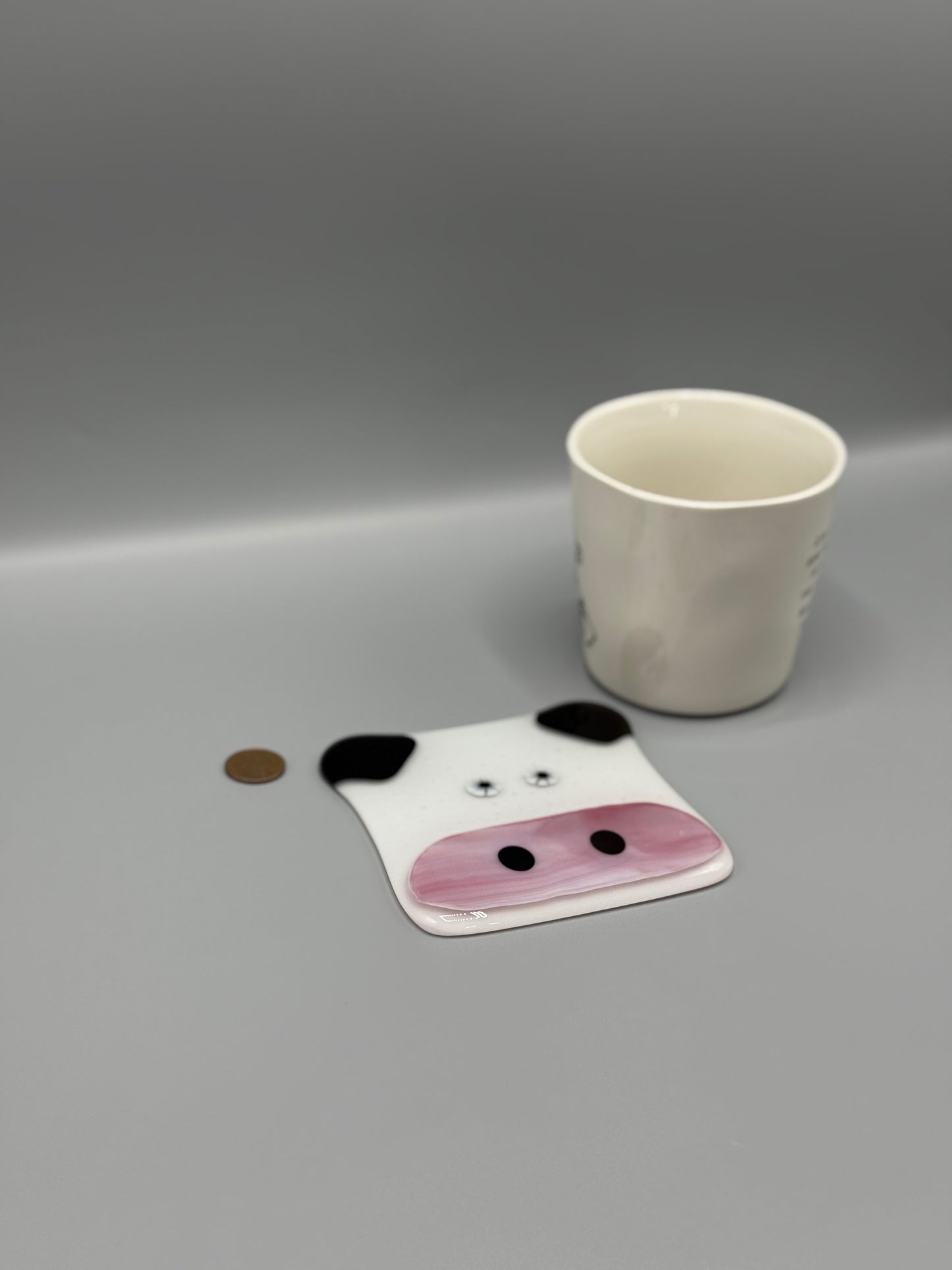 Cow Fused Glass Coaster
