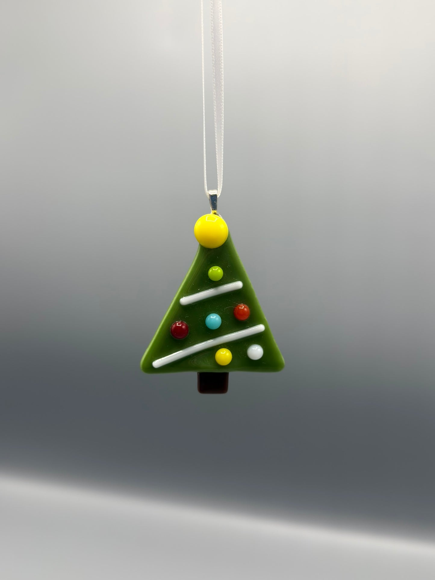 Tactile Christmas Tree Fused Glass