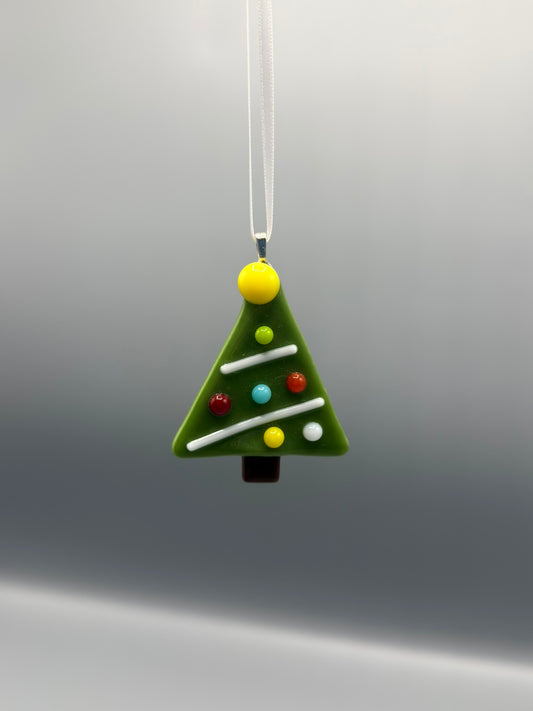 Tactile Christmas Tree Fused Glass