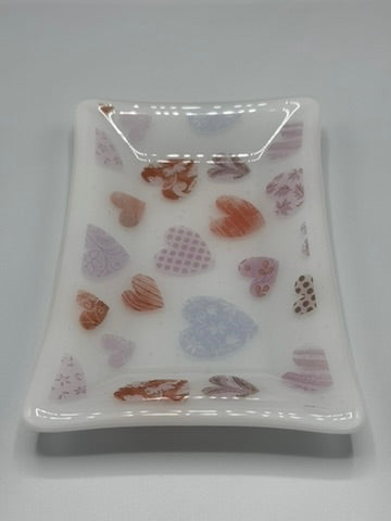 Heart Soap Dish Fused Glass