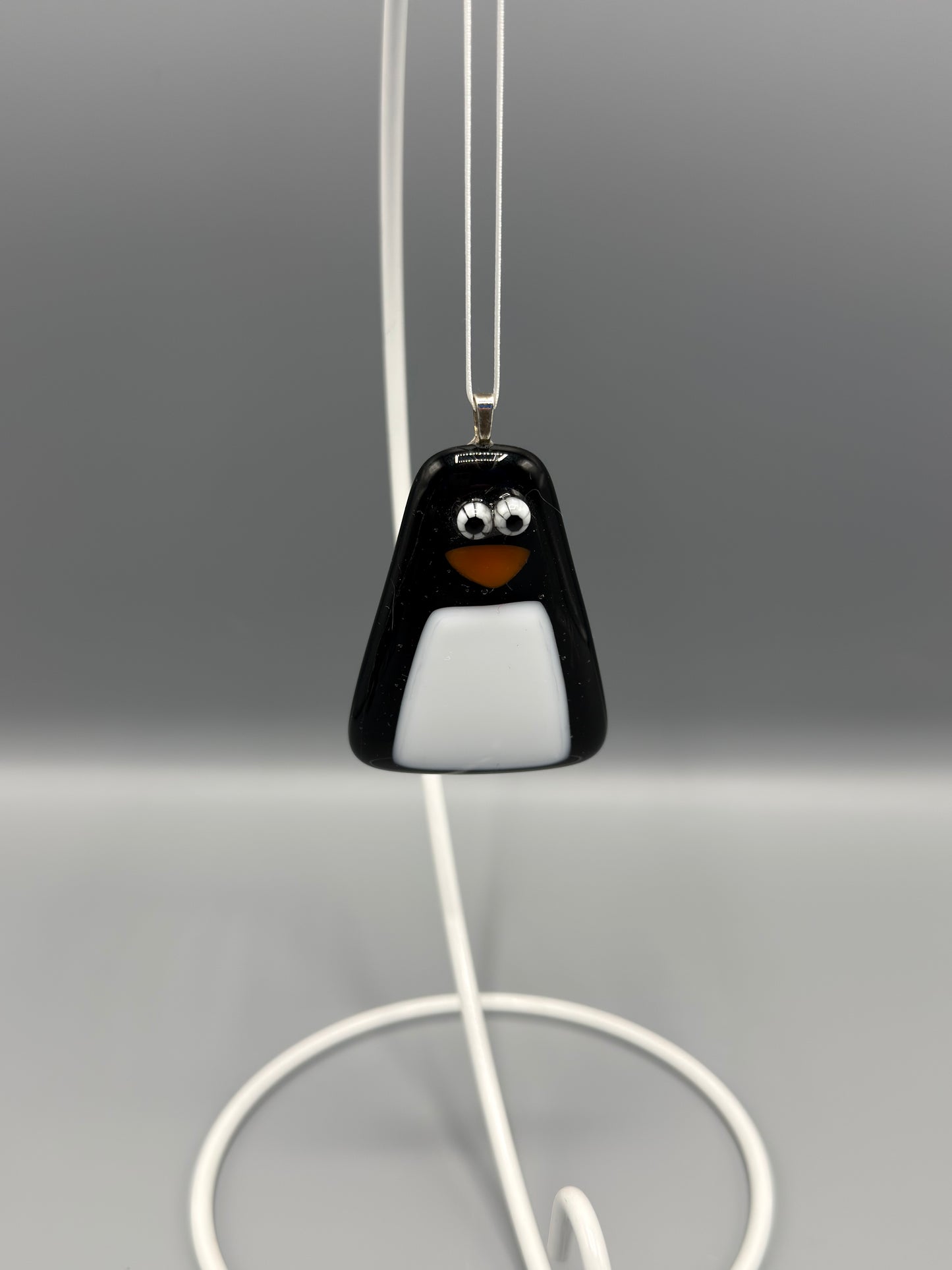 Penguin Fused Glass
