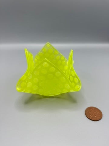 Lime Spotty Tactile Tealight Holder