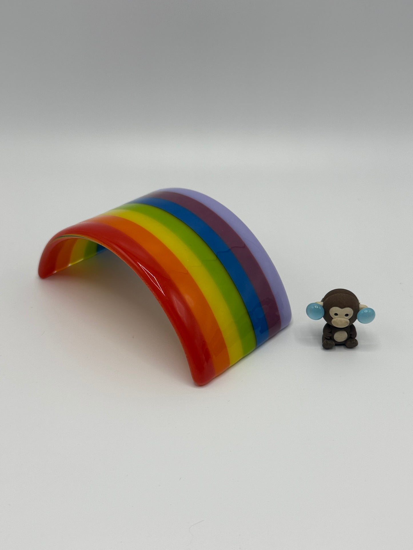 Rainbow Curve  Solid Colours of the rainbow  Fused Glass