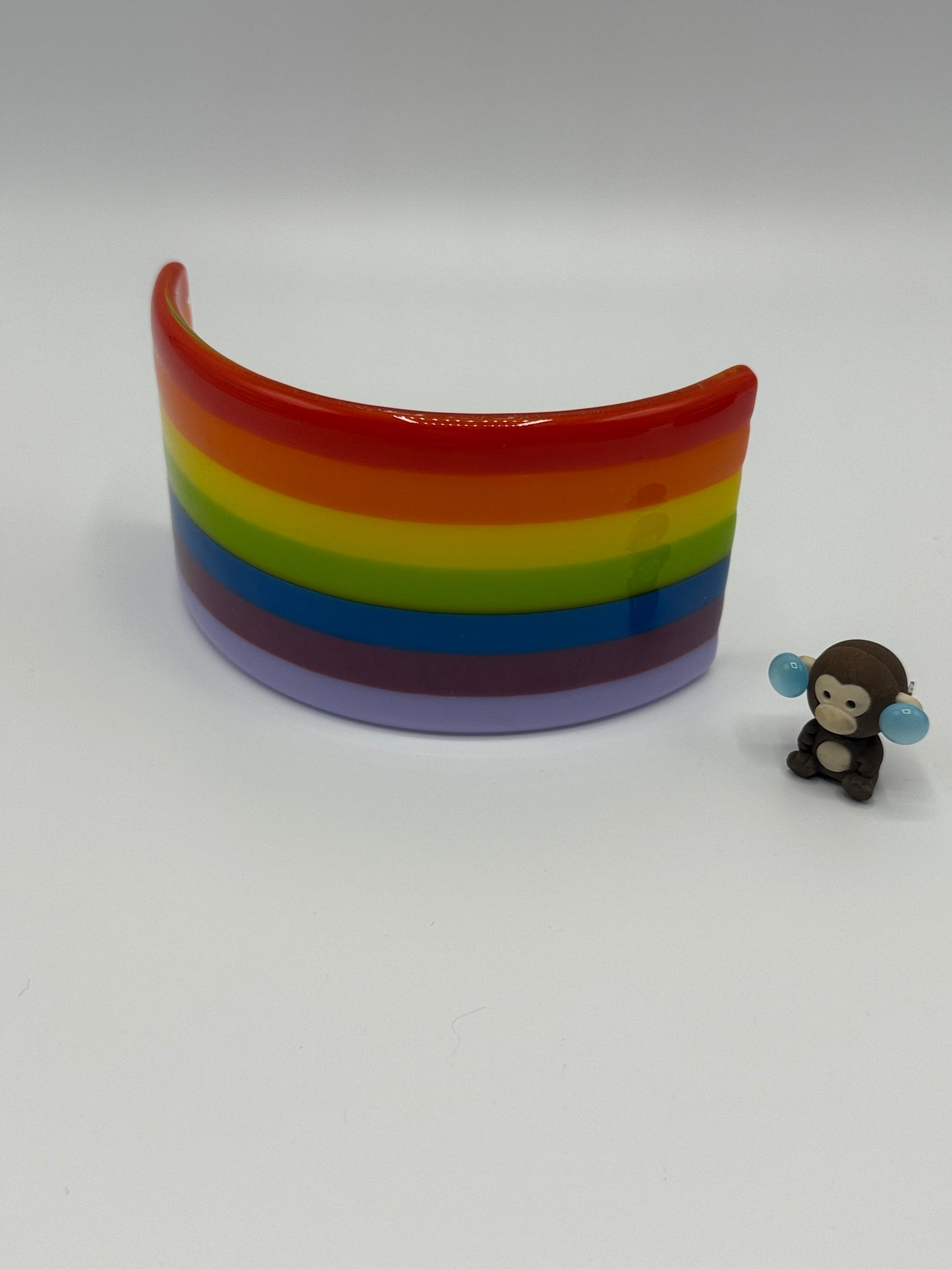 Rainbow Curve  Solid Colours of the rainbow  Fused Glass