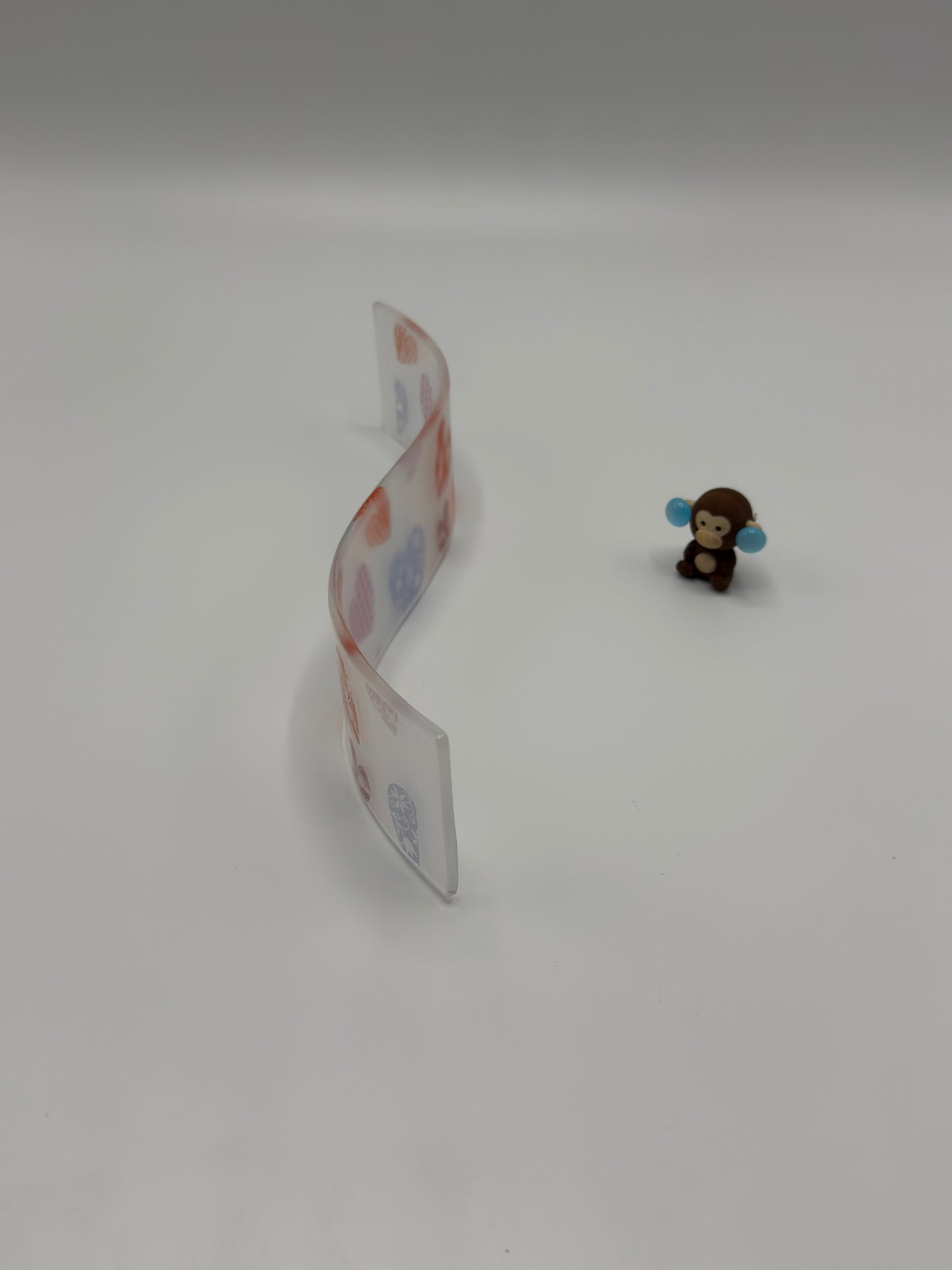 Heart Love Wave Glass Fused