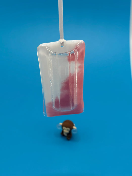 Pink White Pocket Vase